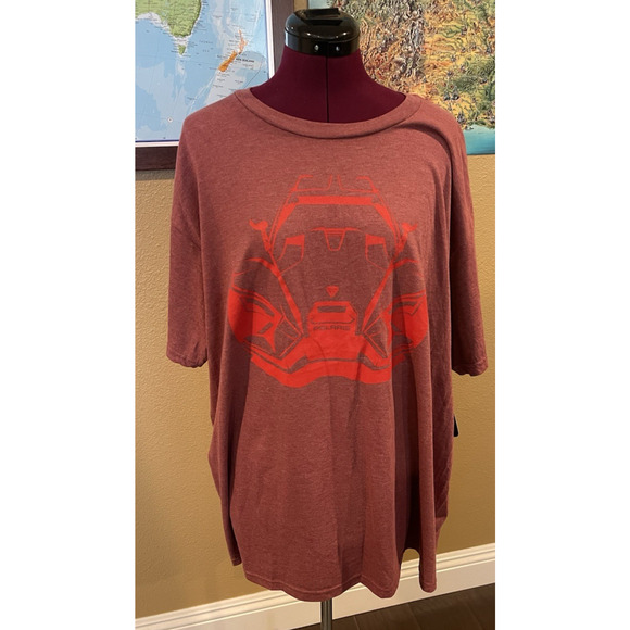 Polaris Slingshot Short Sleeve T-Shirt Heathered Red Men’s 2XL - Picture 1 of 6